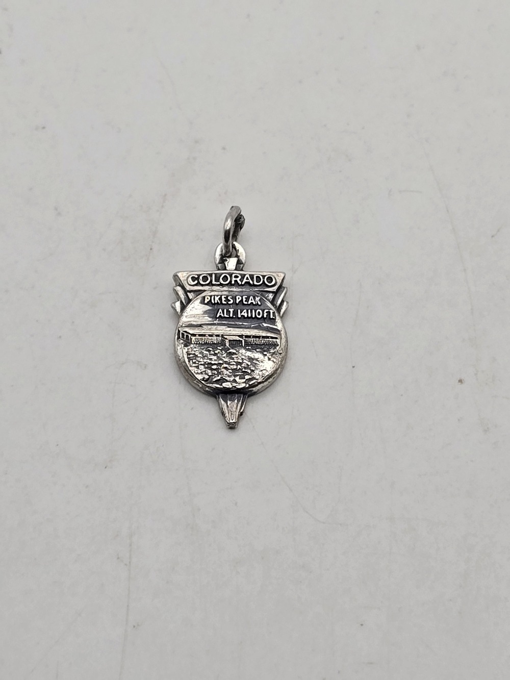 Sterling Silver Colorado Pikes Peak Travel Charm